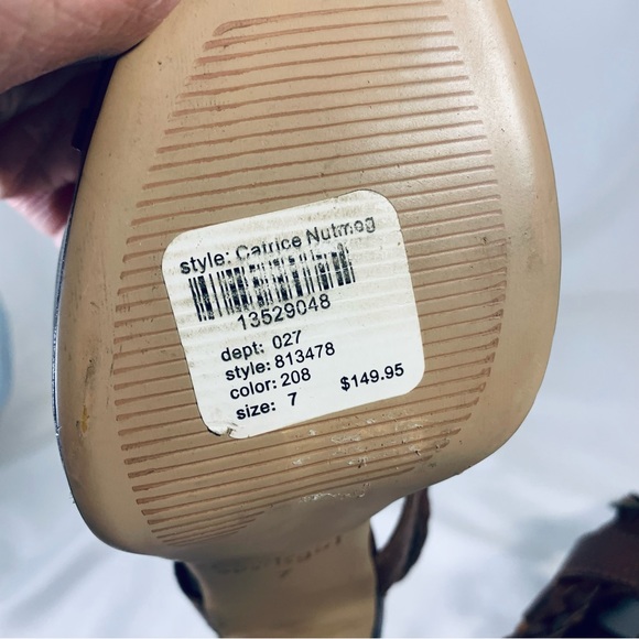 Catrice Nutmeg By Sportsgirl Stiletto Heel Ankle Strap Leather Sandals AU size 7 - Picture 10 of 14